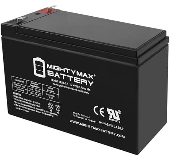 12V 8AH Sealed Lead Acid (SLA) Battery compatible with Home Alarm Security System